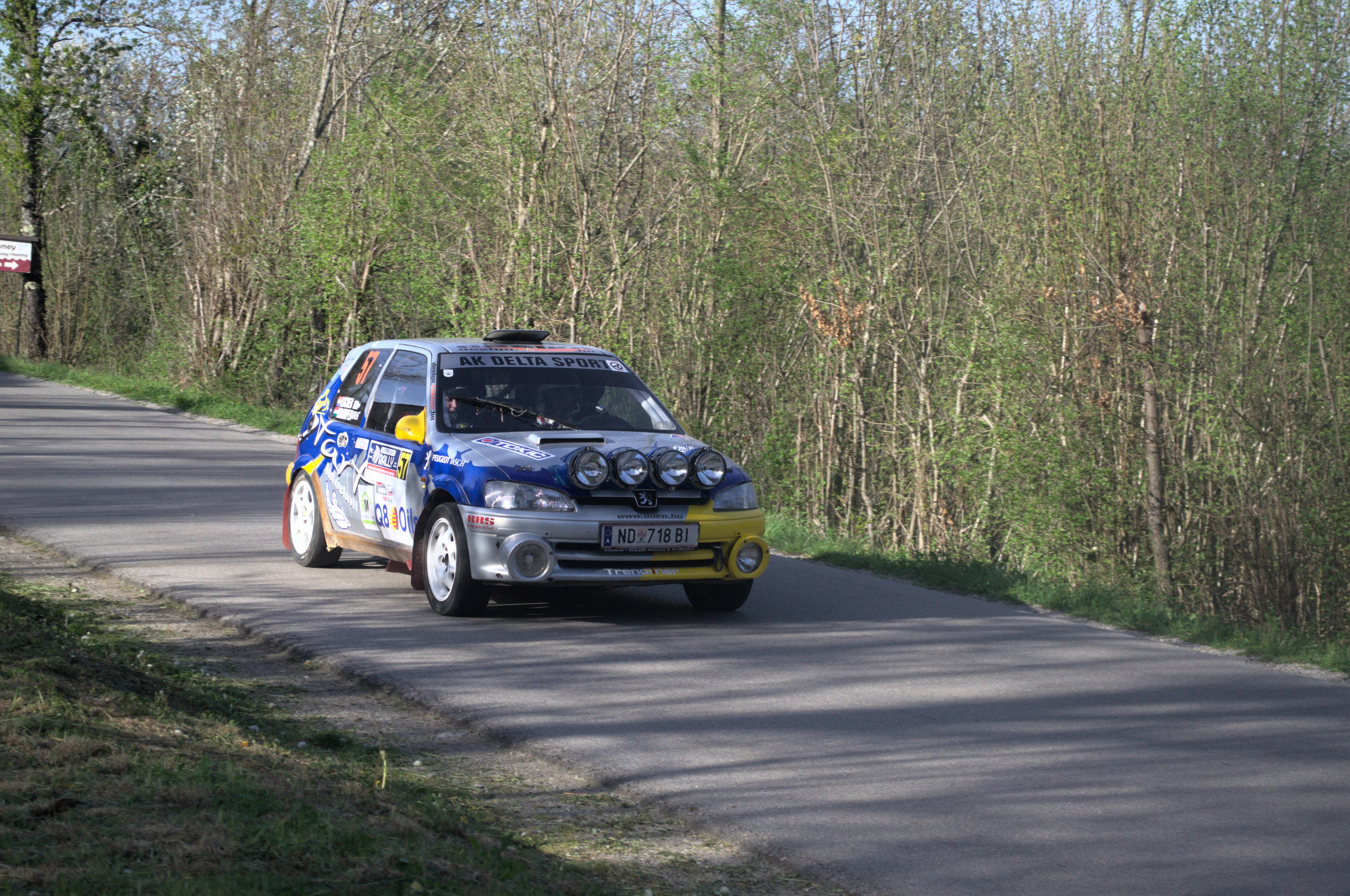 Peugeot 306 rally car Quattro river rally 2024