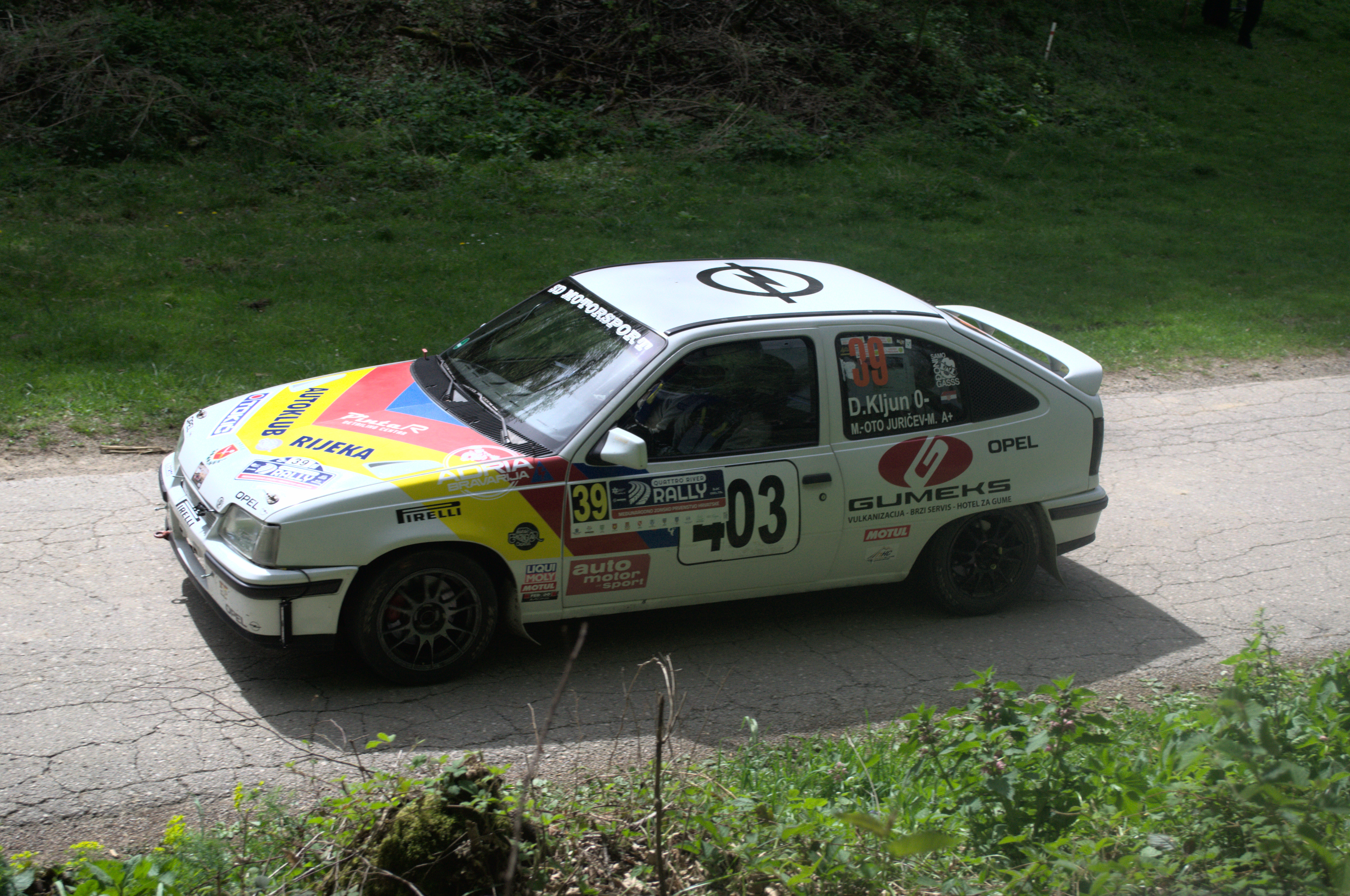 Kljun Opel Kadett 2.0 rally car Quattro river rally 2024