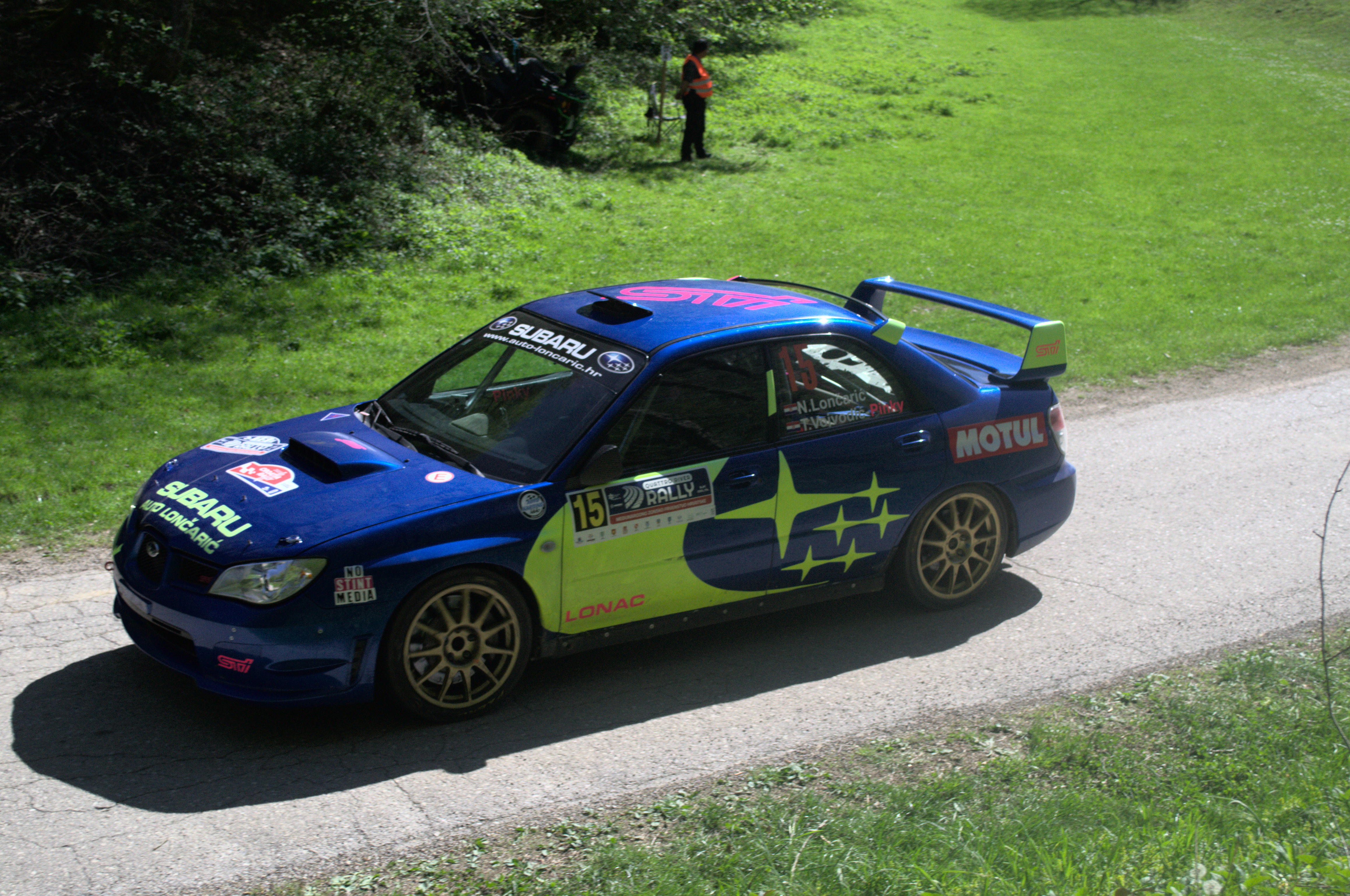 Lončarić Loncaric Vojvodić Pinky Subaru Impreza rally car Quattro river rally 2024